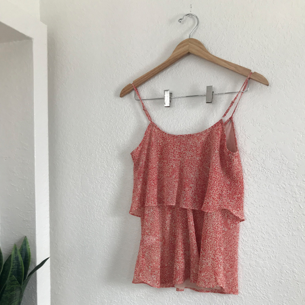 CAbi Paprika Red Ruffled Tiered Tank Top - Picture 3 of 5